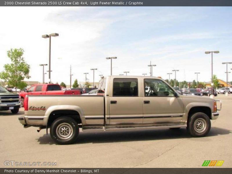 Light Pewter Metallic / Graphite 2000 Chevrolet Silverado 2500 LS Crew Cab 4x4