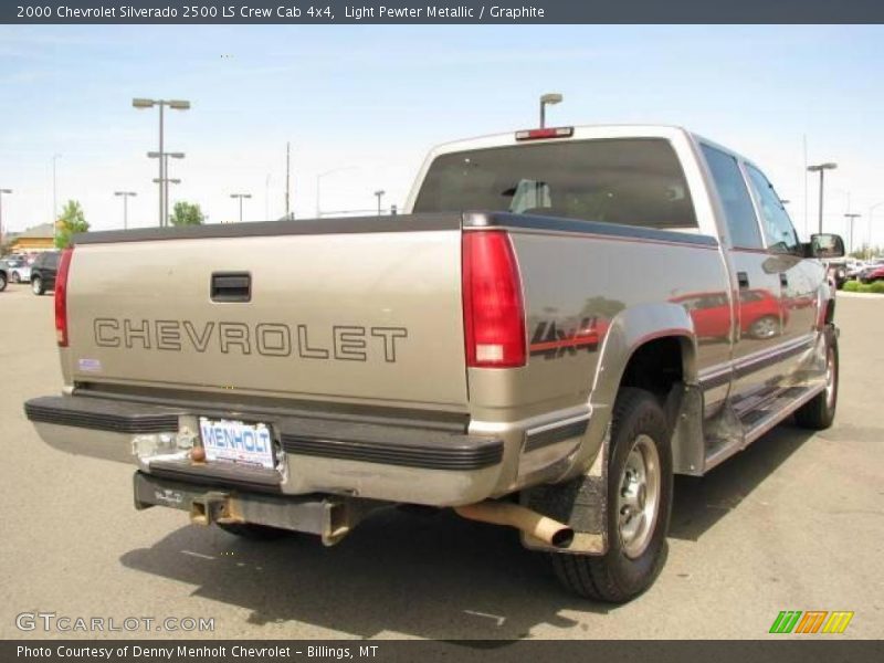 Light Pewter Metallic / Graphite 2000 Chevrolet Silverado 2500 LS Crew Cab 4x4