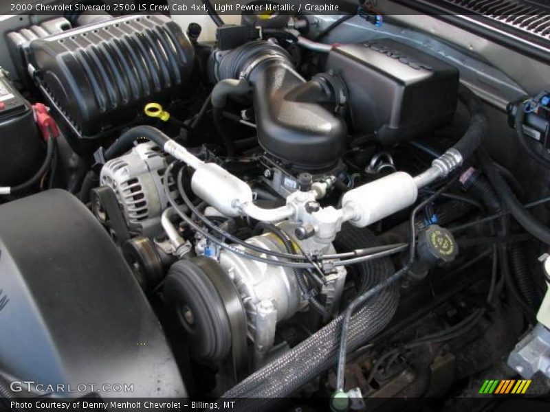 Light Pewter Metallic / Graphite 2000 Chevrolet Silverado 2500 LS Crew Cab 4x4