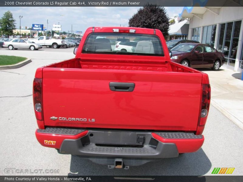 Victory Red / Medium Pewter 2008 Chevrolet Colorado LS Regular Cab 4x4