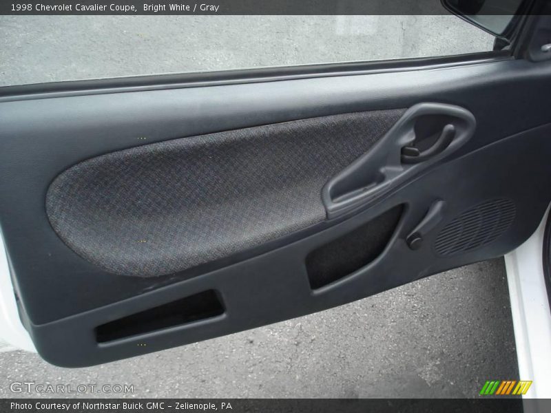 Bright White / Gray 1998 Chevrolet Cavalier Coupe