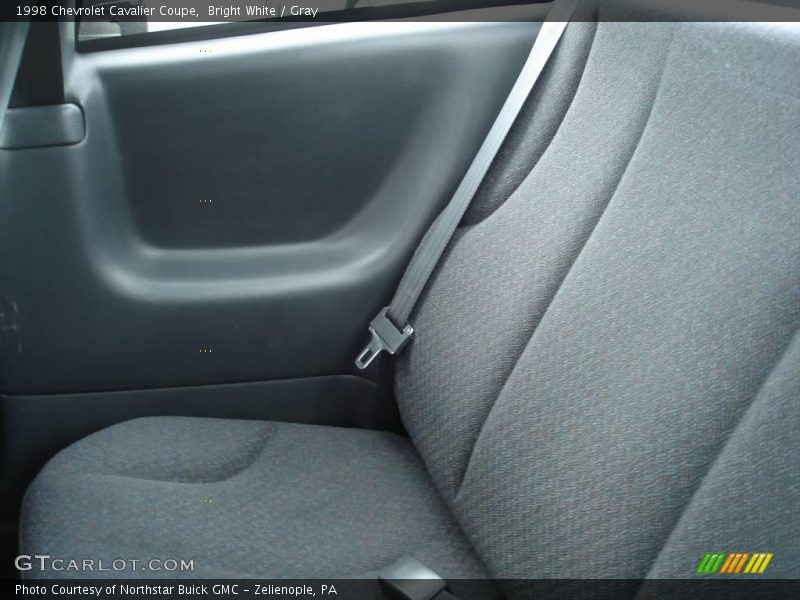 Bright White / Gray 1998 Chevrolet Cavalier Coupe