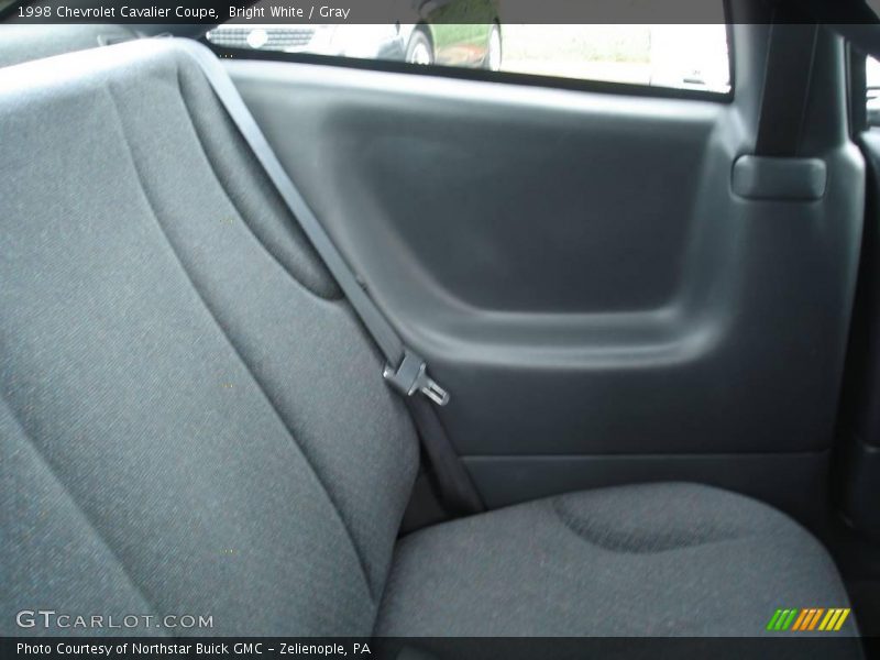 Bright White / Gray 1998 Chevrolet Cavalier Coupe