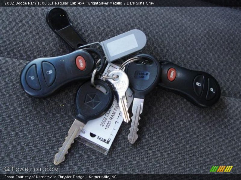 Bright Silver Metallic / Dark Slate Gray 2002 Dodge Ram 1500 SLT Regular Cab 4x4