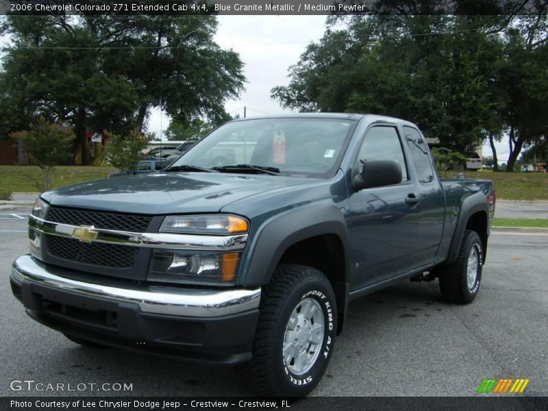 Blue Granite Metallic / Medium Pewter 2006 Chevrolet Colorado Z71 Extended Cab 4x4