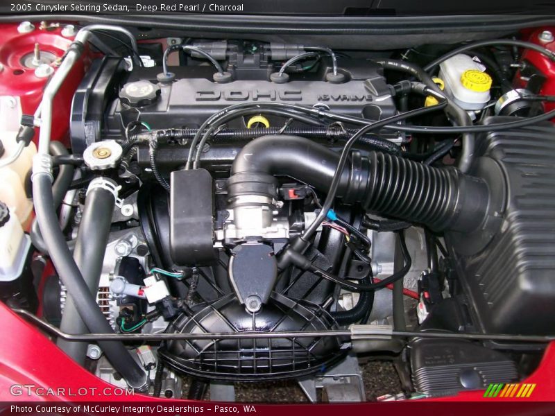 Deep Red Pearl / Charcoal 2005 Chrysler Sebring Sedan