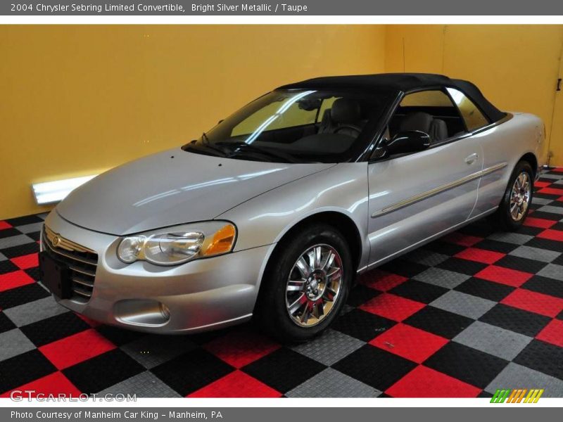 Bright Silver Metallic / Taupe 2004 Chrysler Sebring Limited Convertible