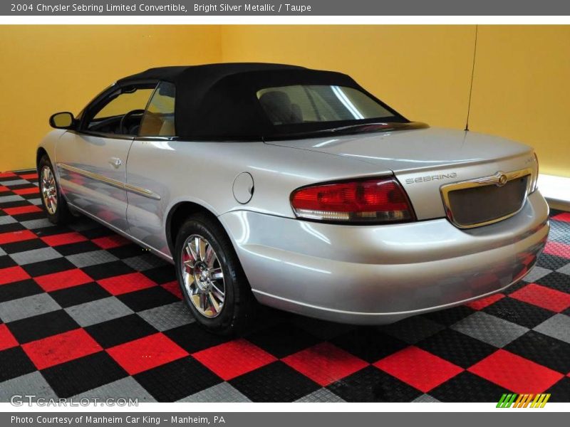 Bright Silver Metallic / Taupe 2004 Chrysler Sebring Limited Convertible