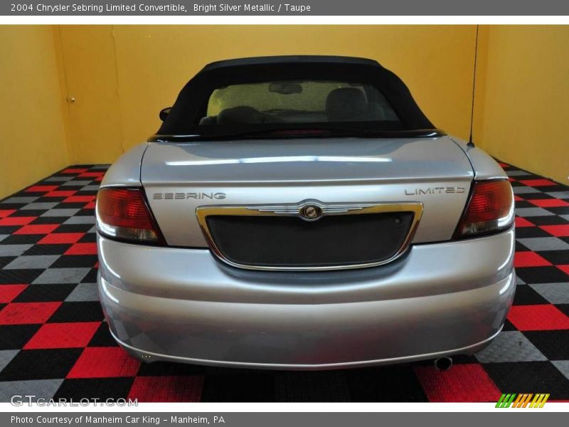 Bright Silver Metallic / Taupe 2004 Chrysler Sebring Limited Convertible