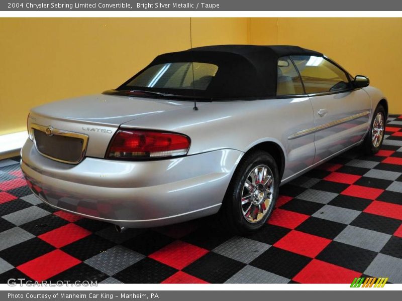 Bright Silver Metallic / Taupe 2004 Chrysler Sebring Limited Convertible