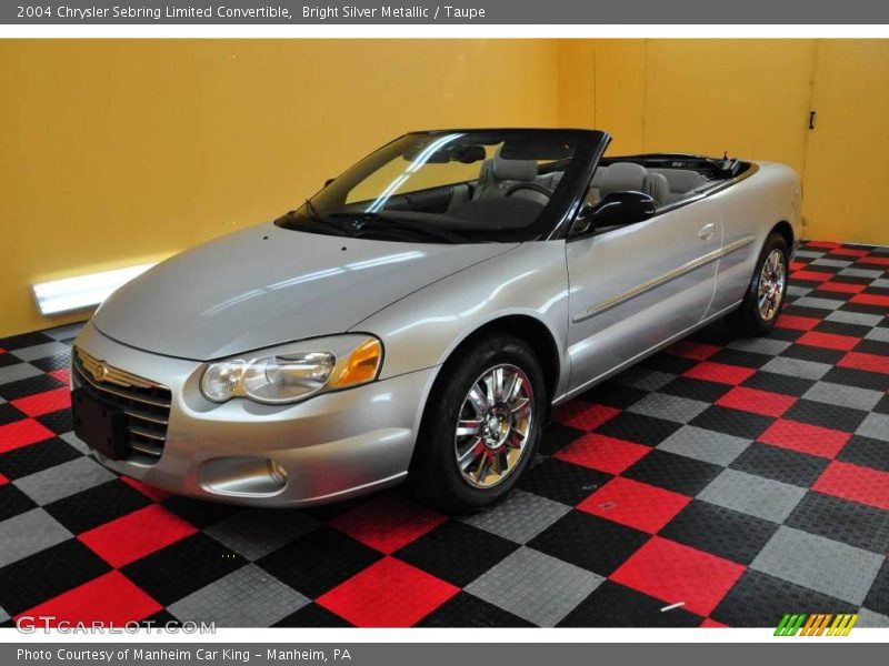 Bright Silver Metallic / Taupe 2004 Chrysler Sebring Limited Convertible