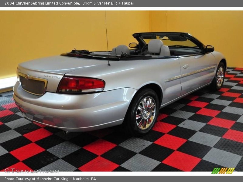 Bright Silver Metallic / Taupe 2004 Chrysler Sebring Limited Convertible
