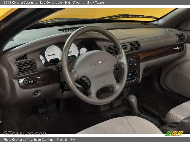 Bright Silver Metallic / Taupe 2004 Chrysler Sebring Limited Convertible