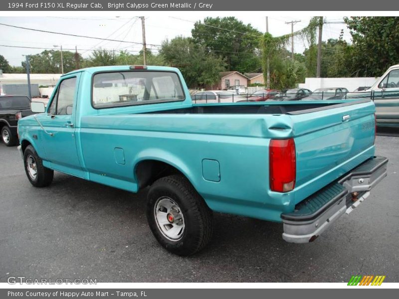 Bright Calypso Green Metallic / Grey 1994 Ford F150 XL Regular Cab