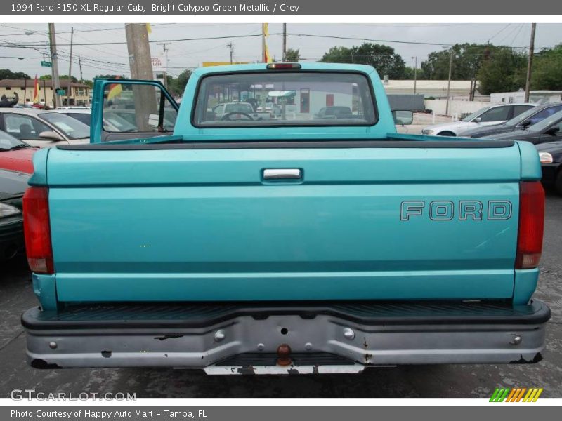 Bright Calypso Green Metallic / Grey 1994 Ford F150 XL Regular Cab