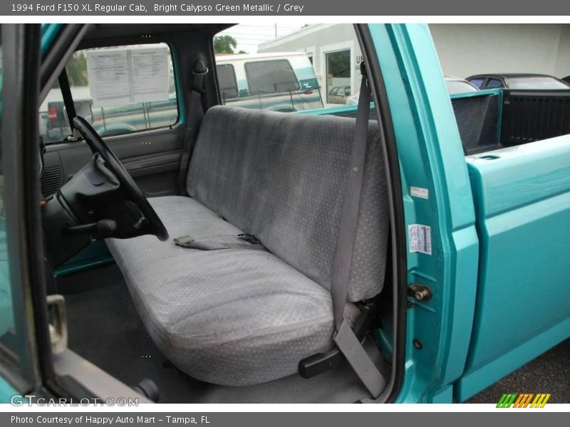 Bright Calypso Green Metallic / Grey 1994 Ford F150 XL Regular Cab
