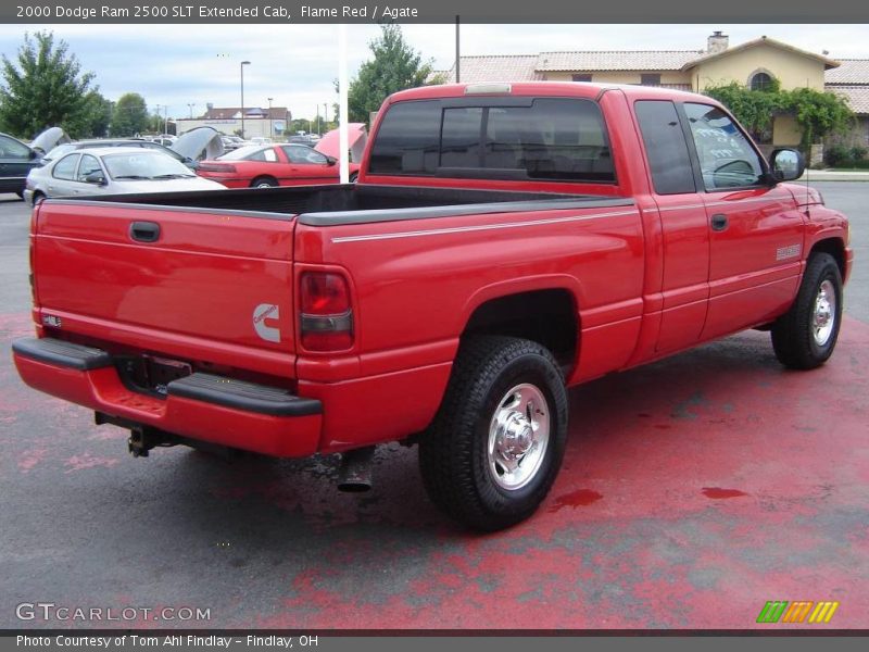 Flame Red / Agate 2000 Dodge Ram 2500 SLT Extended Cab