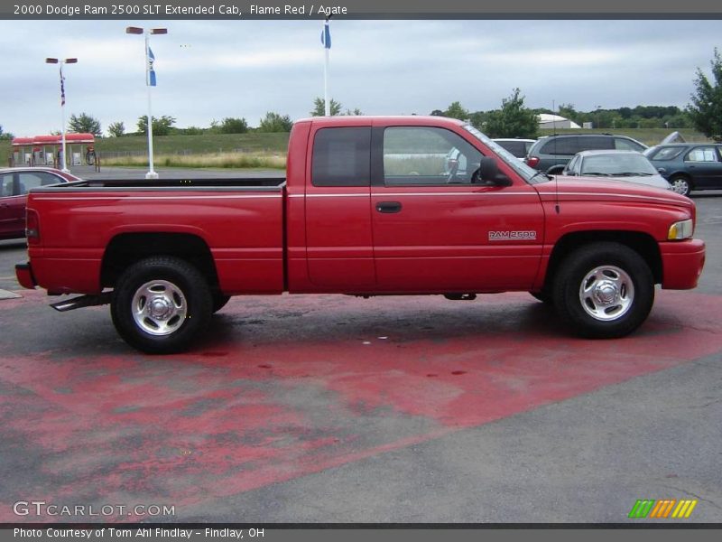 Flame Red / Agate 2000 Dodge Ram 2500 SLT Extended Cab