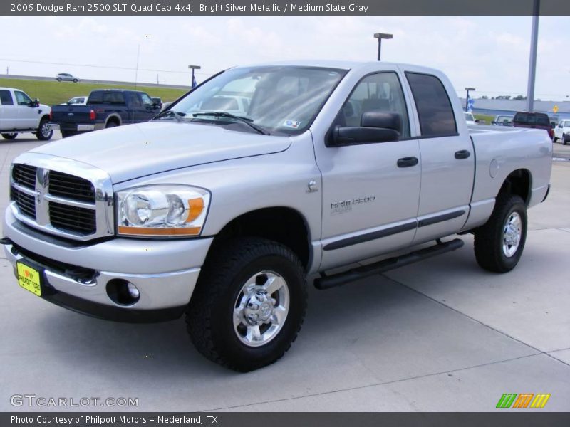 Bright Silver Metallic / Medium Slate Gray 2006 Dodge Ram 2500 SLT Quad Cab 4x4