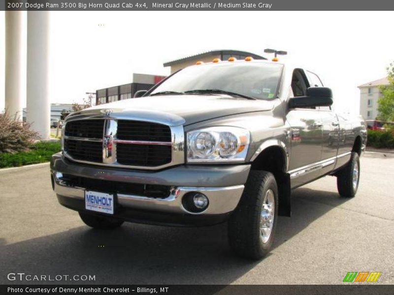 Mineral Gray Metallic / Medium Slate Gray 2007 Dodge Ram 3500 Big Horn Quad Cab 4x4