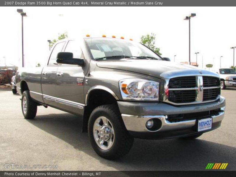 Mineral Gray Metallic / Medium Slate Gray 2007 Dodge Ram 3500 Big Horn Quad Cab 4x4