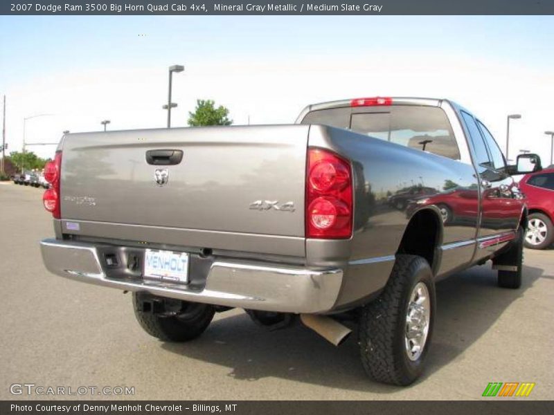 Mineral Gray Metallic / Medium Slate Gray 2007 Dodge Ram 3500 Big Horn Quad Cab 4x4