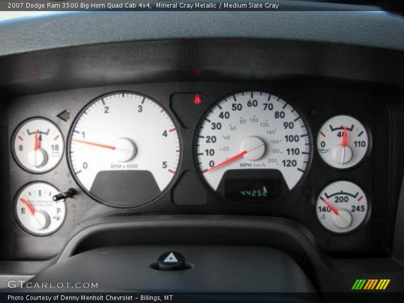 Mineral Gray Metallic / Medium Slate Gray 2007 Dodge Ram 3500 Big Horn Quad Cab 4x4