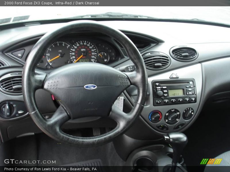 Infra-Red / Dark Charcoal 2000 Ford Focus ZX3 Coupe