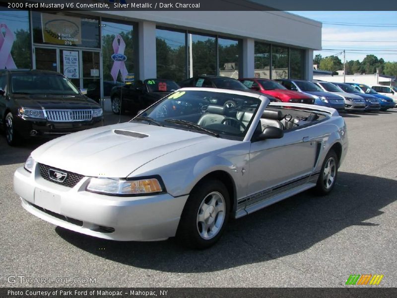 Silver Metallic / Dark Charcoal 2000 Ford Mustang V6 Convertible