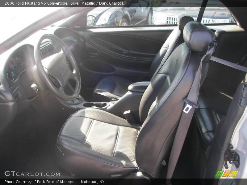 Silver Metallic / Dark Charcoal 2000 Ford Mustang V6 Convertible