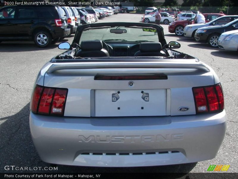 Silver Metallic / Dark Charcoal 2000 Ford Mustang V6 Convertible