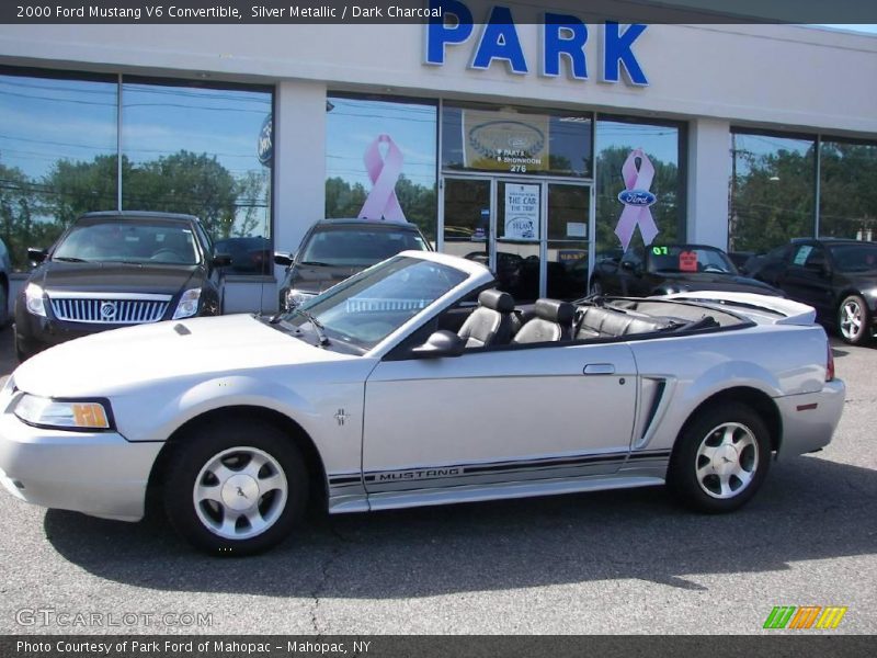 Silver Metallic / Dark Charcoal 2000 Ford Mustang V6 Convertible