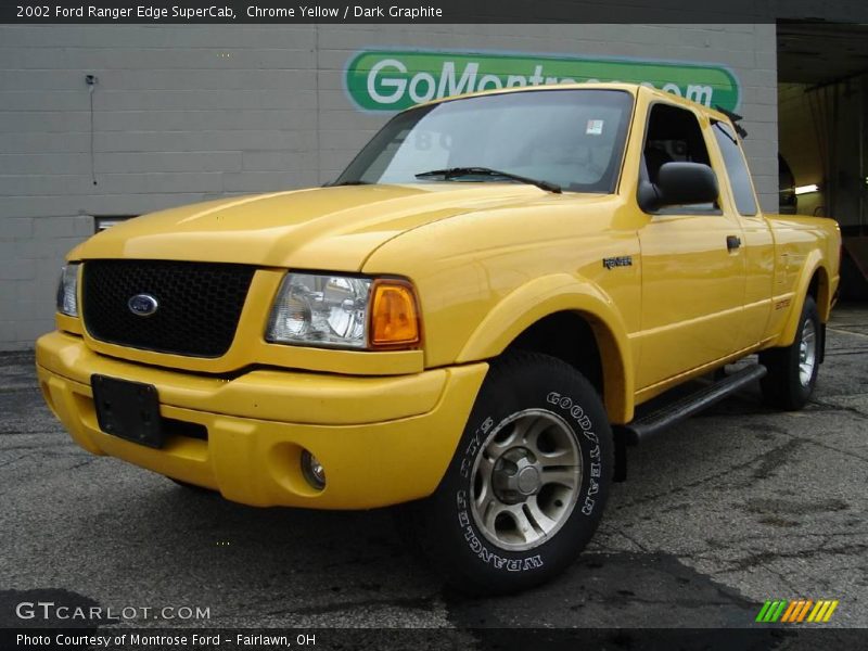 Chrome Yellow / Dark Graphite 2002 Ford Ranger Edge SuperCab
