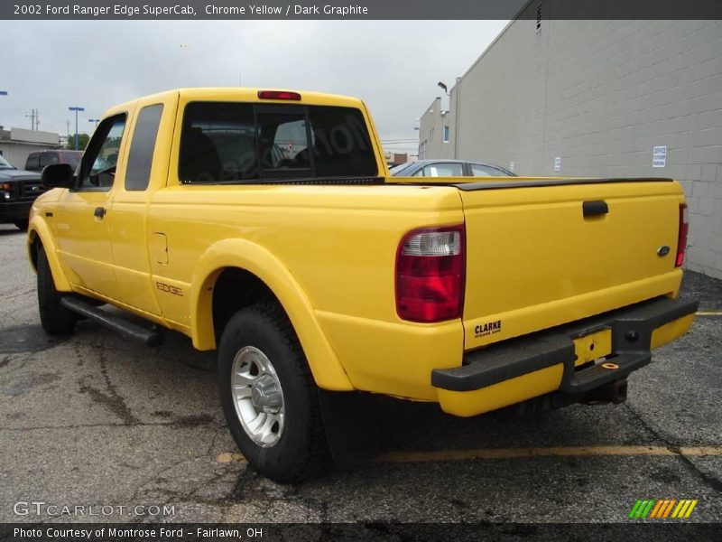 Chrome Yellow / Dark Graphite 2002 Ford Ranger Edge SuperCab