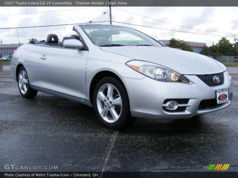 Titanium Metallic / Dark Stone 2007 Toyota Solara SLE V6 Convertible