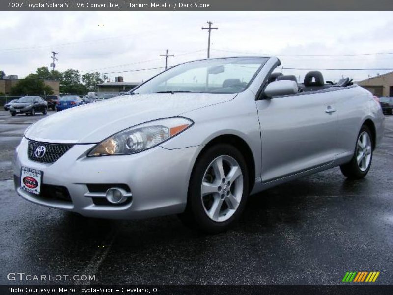 Titanium Metallic / Dark Stone 2007 Toyota Solara SLE V6 Convertible