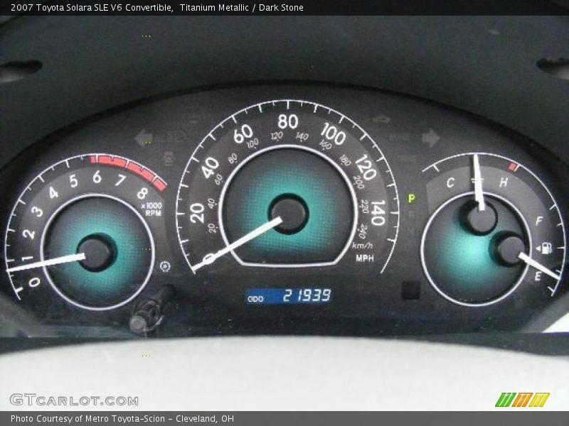 Titanium Metallic / Dark Stone 2007 Toyota Solara SLE V6 Convertible