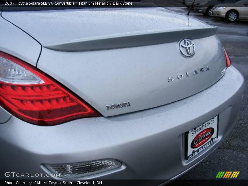 Titanium Metallic / Dark Stone 2007 Toyota Solara SLE V6 Convertible