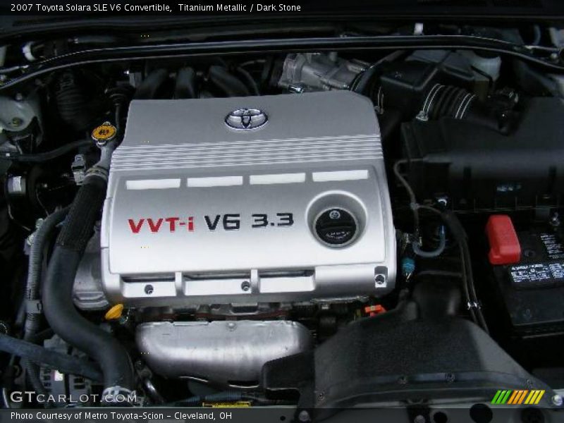 Titanium Metallic / Dark Stone 2007 Toyota Solara SLE V6 Convertible