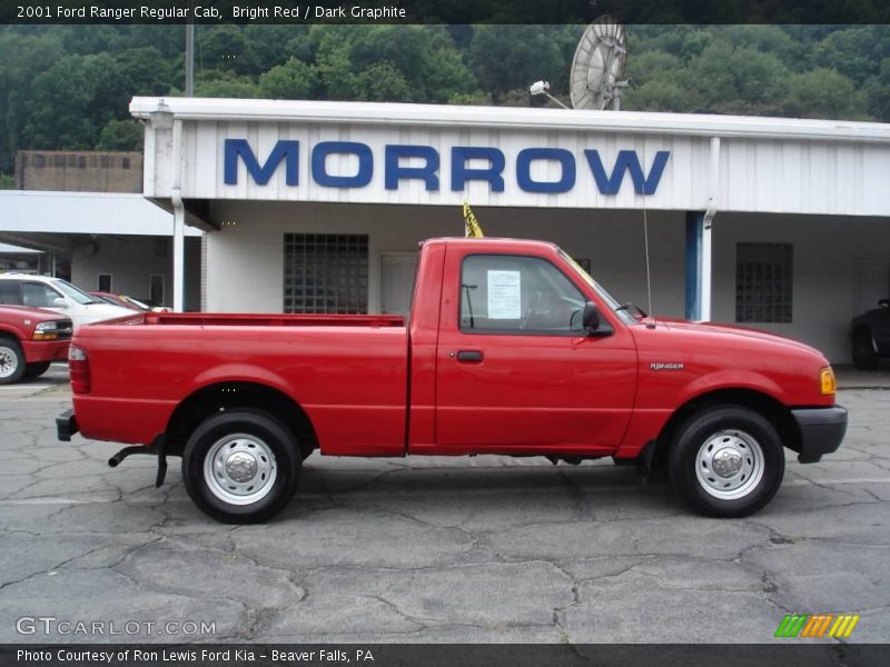 Bright Red / Dark Graphite 2001 Ford Ranger Regular Cab