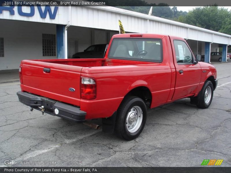Bright Red / Dark Graphite 2001 Ford Ranger Regular Cab