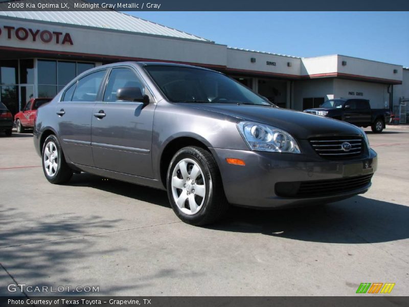 Midnight Gray Metallic / Gray 2008 Kia Optima LX