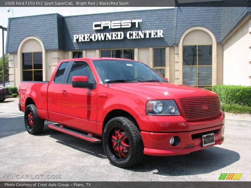Bright Red / Black/Red Sport 2008 Ford F150 FX2 Sport SuperCab