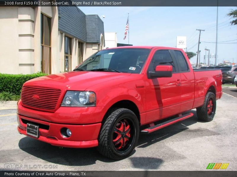 Bright Red / Black/Red Sport 2008 Ford F150 FX2 Sport SuperCab
