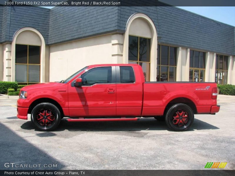 Bright Red / Black/Red Sport 2008 Ford F150 FX2 Sport SuperCab
