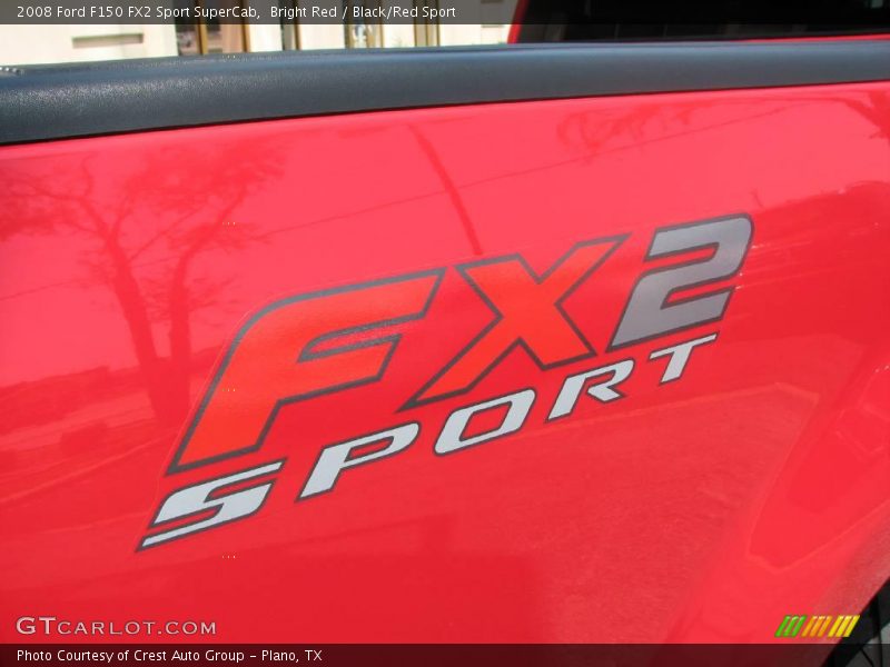 Bright Red / Black/Red Sport 2008 Ford F150 FX2 Sport SuperCab