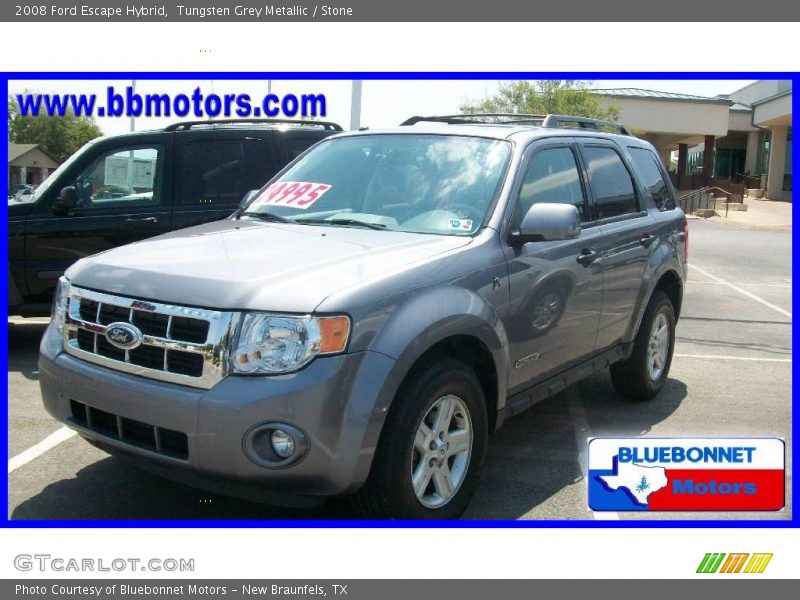 Tungsten Grey Metallic / Stone 2008 Ford Escape Hybrid