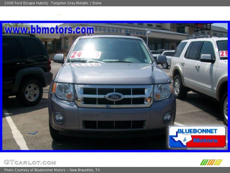 Tungsten Grey Metallic / Stone 2008 Ford Escape Hybrid