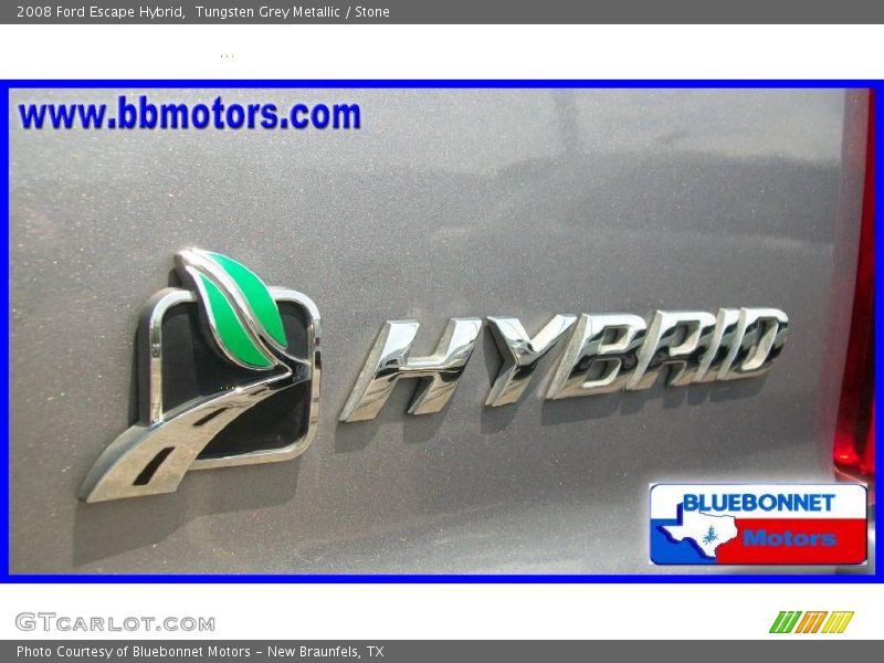 Tungsten Grey Metallic / Stone 2008 Ford Escape Hybrid