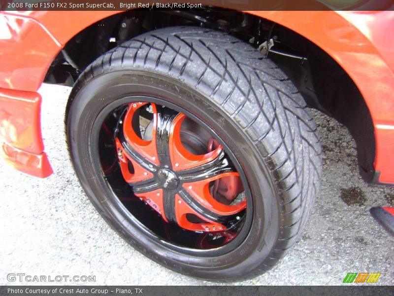 Bright Red / Black/Red Sport 2008 Ford F150 FX2 Sport SuperCab